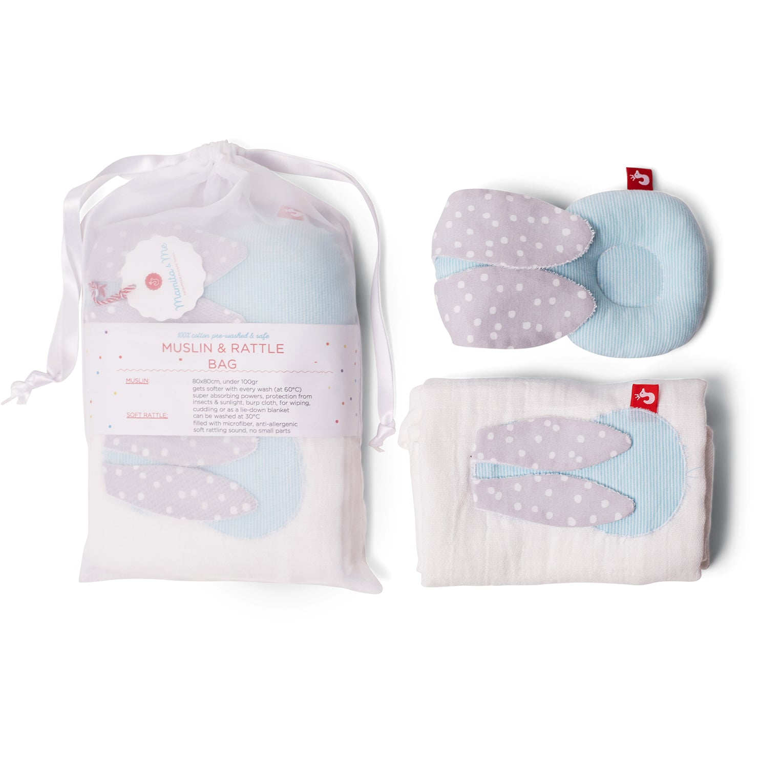SALE! Muslin & Rattle - Bunny